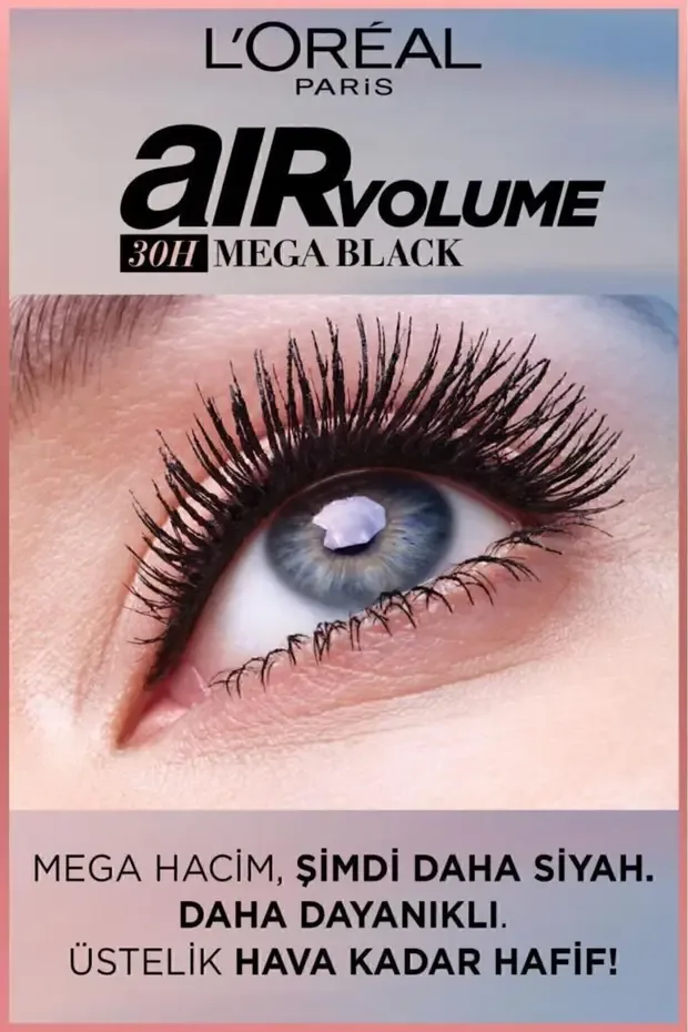 L'Oreal Air Mega Black Hacim Veren Maskara
