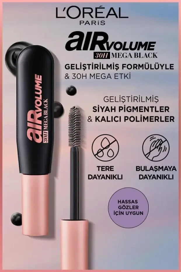 L'Oreal Air Mega Black Hacim Veren Maskara