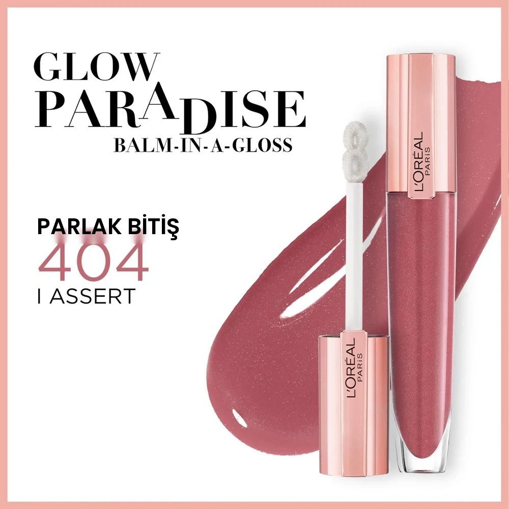 L'Oreal Glow Paradise Balm Dudak Parlatıcısı - 404 ton örneği