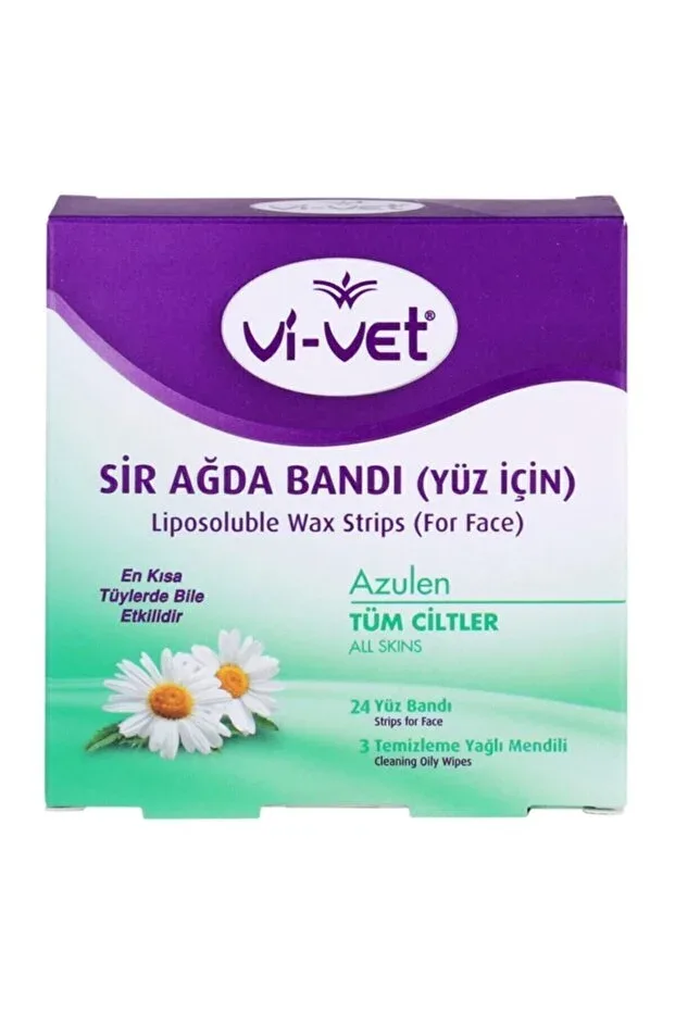 Vivet Yüz Ağda Bandı 24'lü Hassas Tüy Temizliği - Azulen