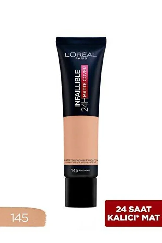 L'Oreal Infaillible Matte Cover Fondöten  - 145 Rose Beige