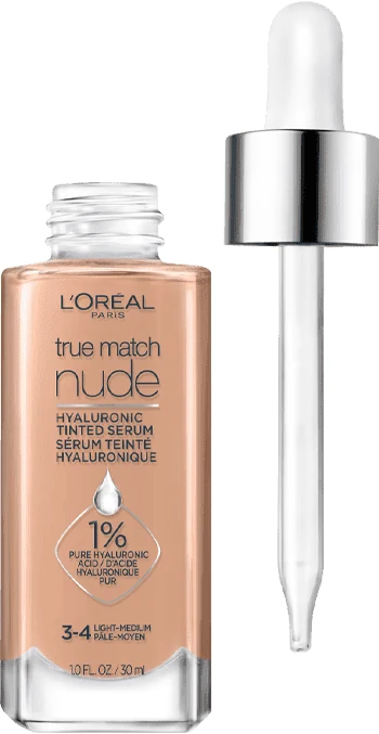 L'Oreal True Match Nude Serum Fondöten - 3 4 Light Medium resmî ürün görseli
