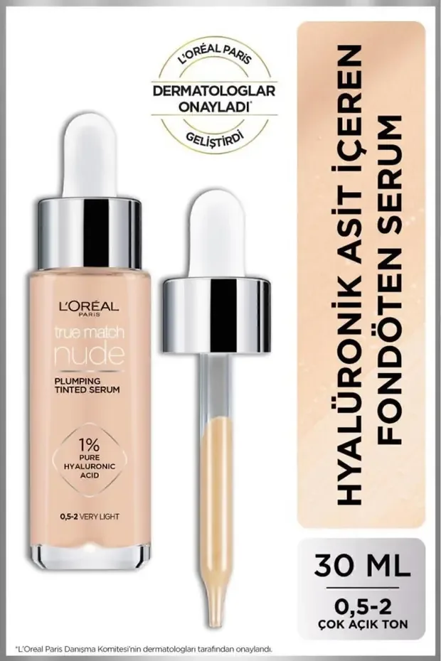 L'Oreal True Match Nude Serum Fondöten - 0 5 2 Very Light