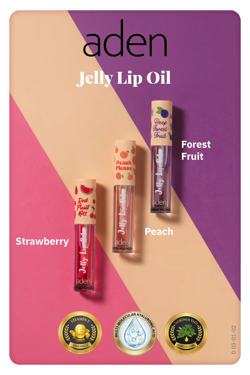 Aden Jelly Lip Oil - Dudak Yağı Peach (Şeftali)