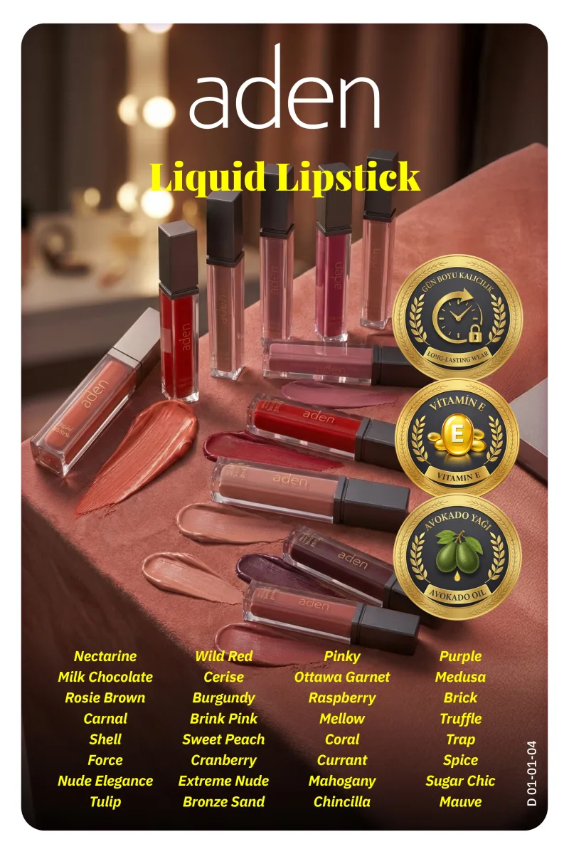 Aden Liquid Lipstick - Likit Ruj 04 Carnal(Karanfil)