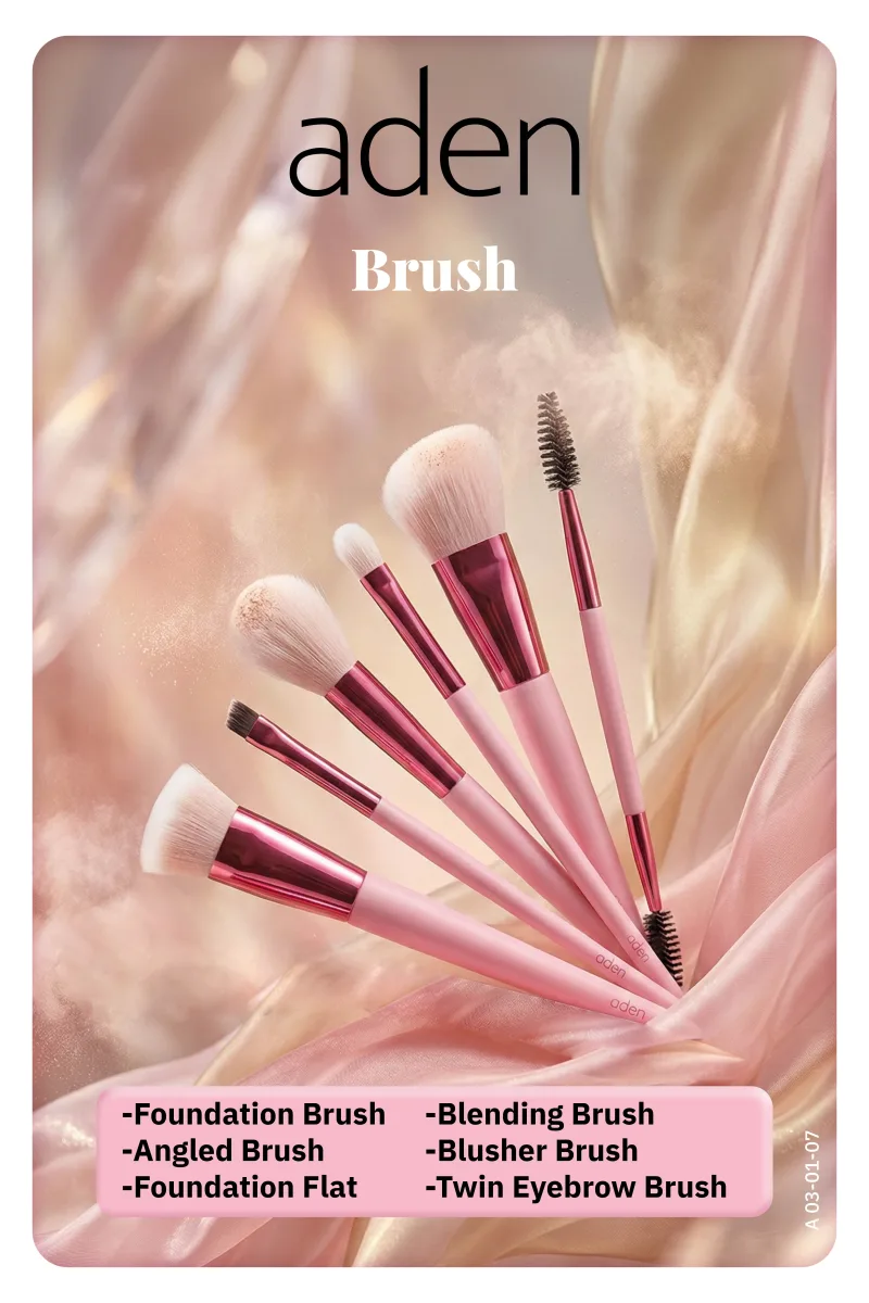 Aden Makyaj Fırçası - Twin Eyebrow Brush / İkili Kaş Fırçası