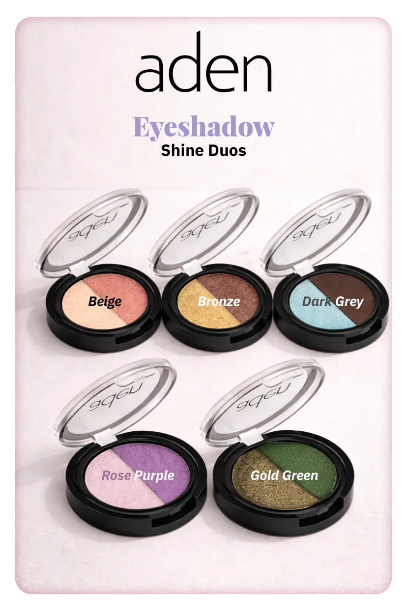 Aden Eyeshadow Shine Duos - Işıltılı Göz Farı İkilisi Beige(Bej)