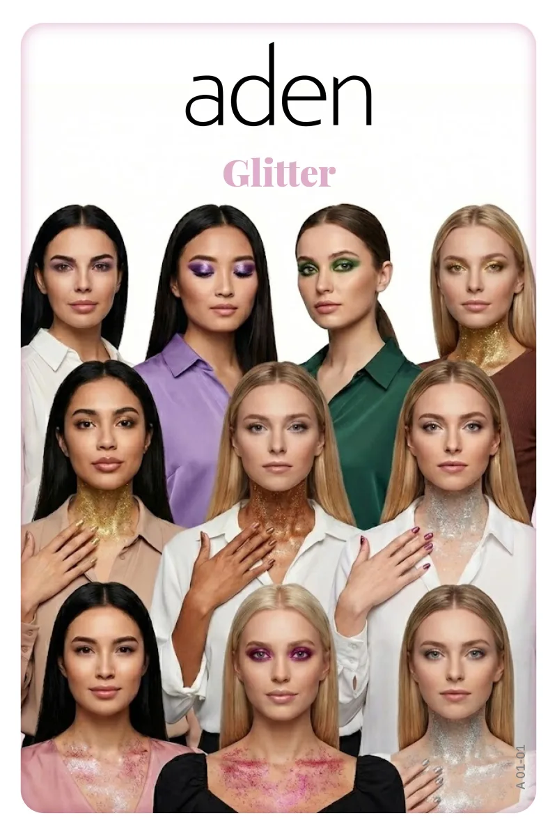 Aden Glitter Powder - Işıltılı Toz Mint(Koyu Yeşil)