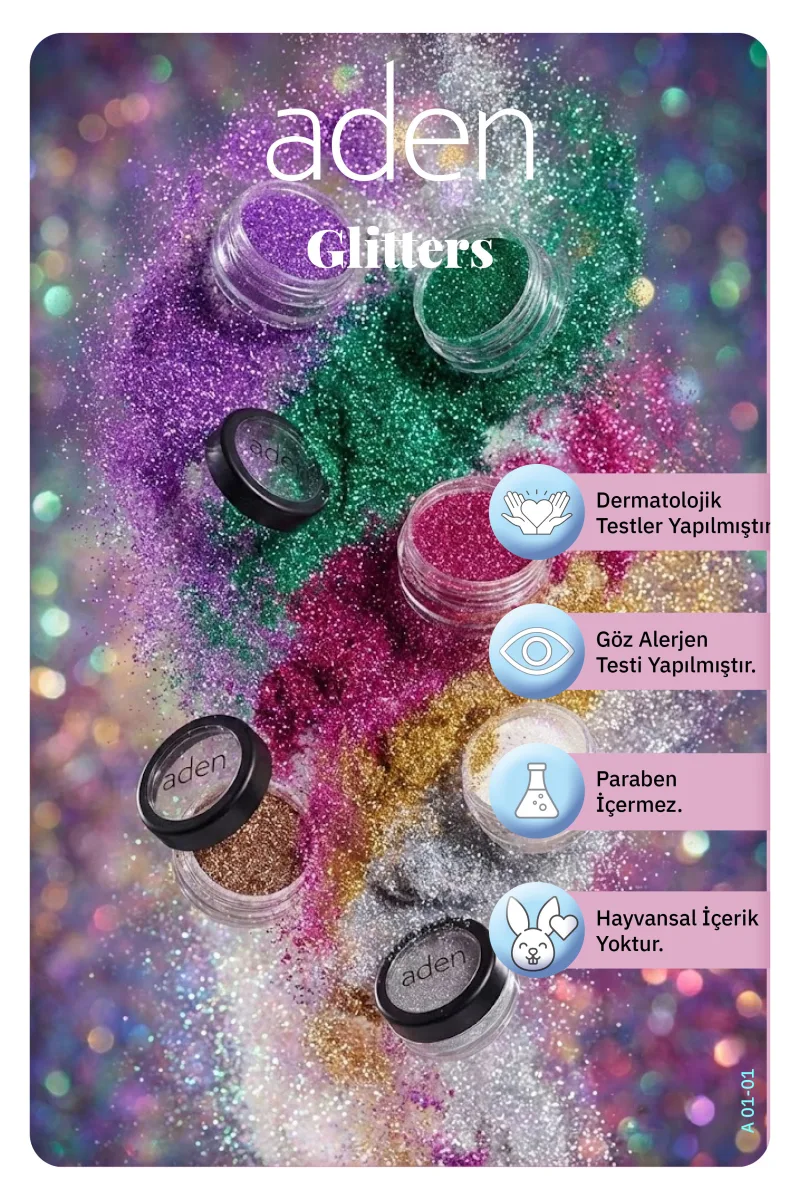 Aden Glitter Powder - Işıltılı Toz No: 8