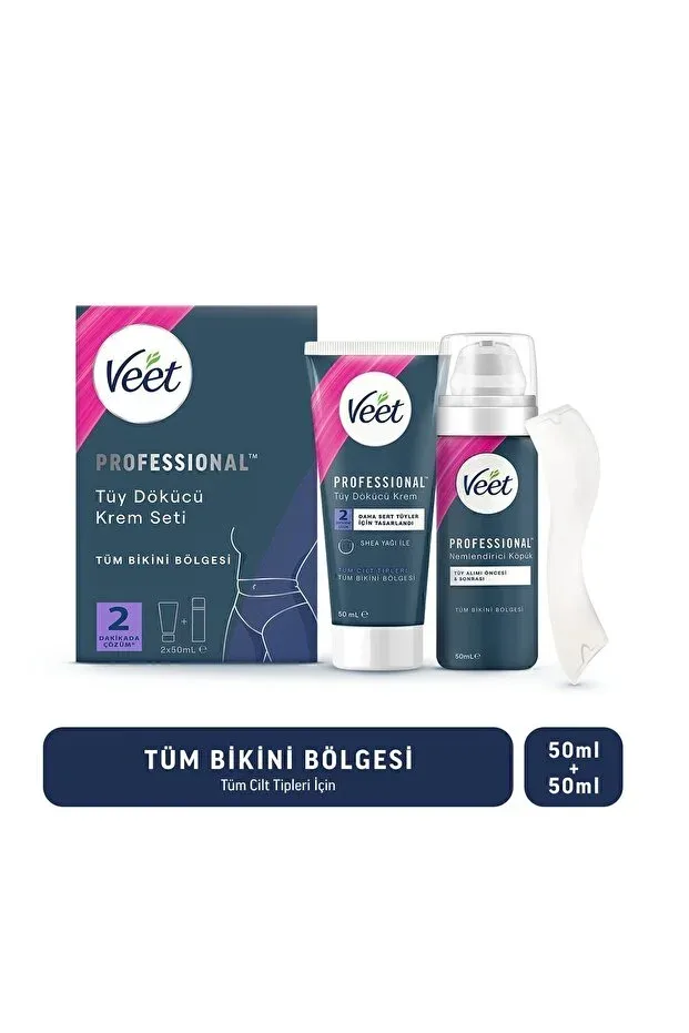 Veet Tüy Dökücü Krem Pürüzsüz Tüy Temizliği - Profasional Bikini Bölgesi