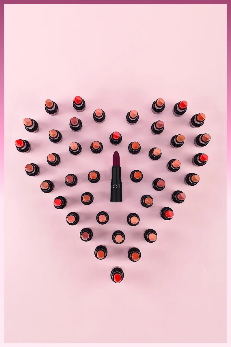 Note Ruj & Matte Moist Lipstick Yari Mat Bitişli No: 308 Brand Koyu Mor