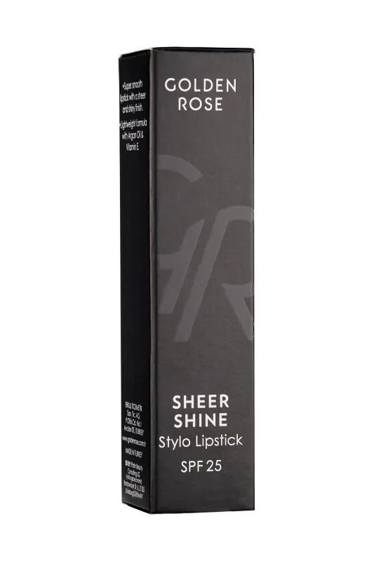 Golden Rose Sheer Shine Stylo Lipstick - 03 Caramel - Yarı Transparan Parlak Ruj