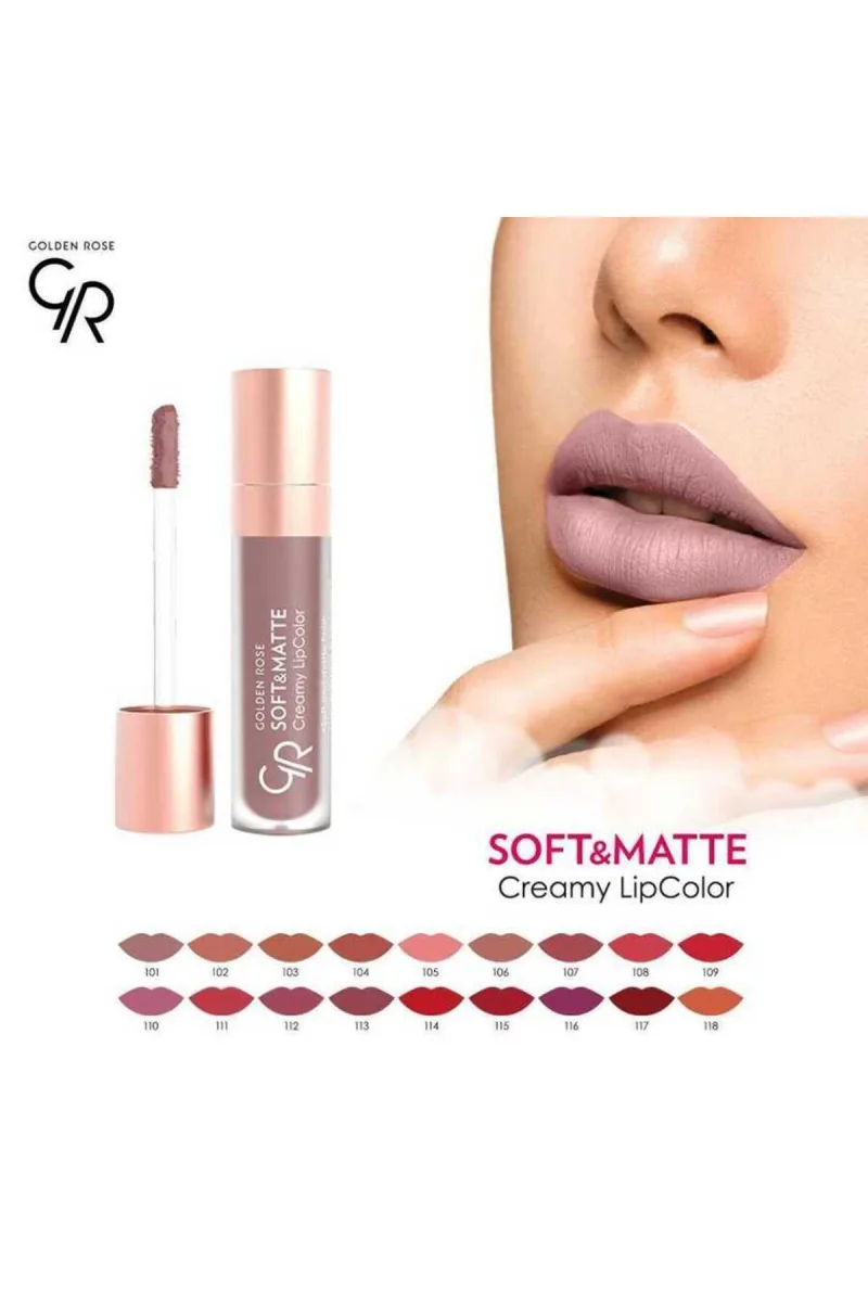 Golden Rose Soft & Matte Creamy LİPCOLOR-LİKİT Mat Ruj No: 120