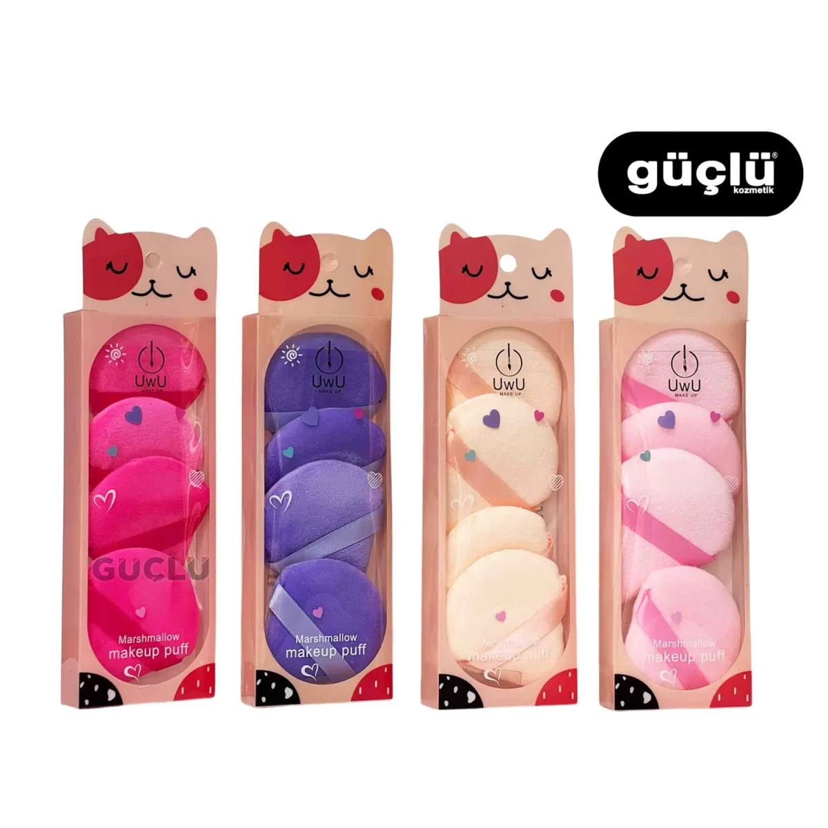 UWU Yumuşak Dokulu Makyaj Süngeri - MAKYAJ SÜNGERİ & MARSHMALLOW 6LI