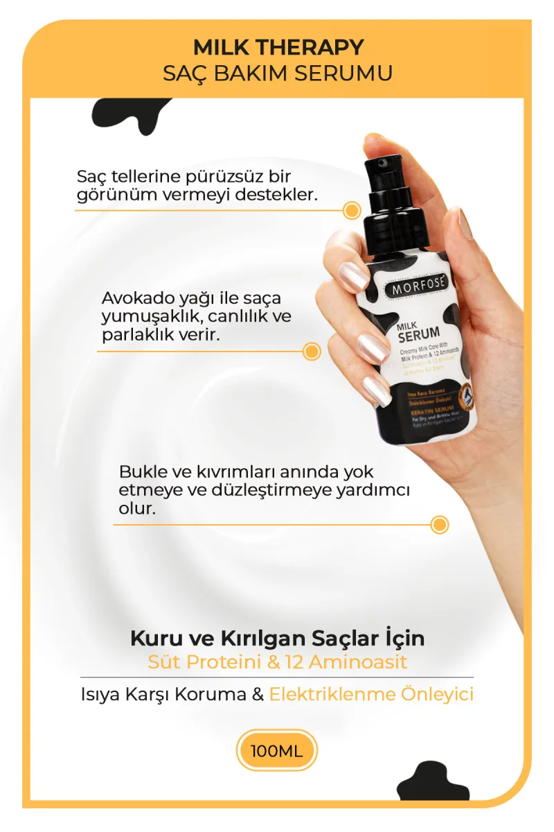 Morfose Milk Therapy Keratin Saç Serumu 100 ml