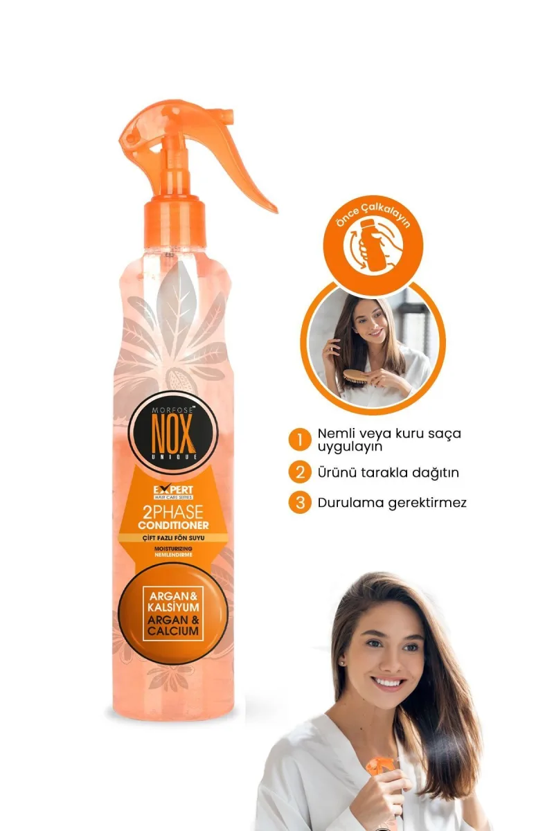 Morfose Nox Çift Fazli Fön Suyu Argan Kalsiyum 400 ml