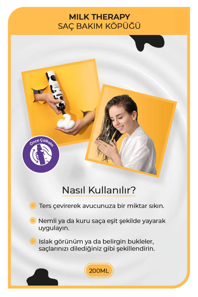 Morfose Milk Terapi Saç Köpüğü 200 ml