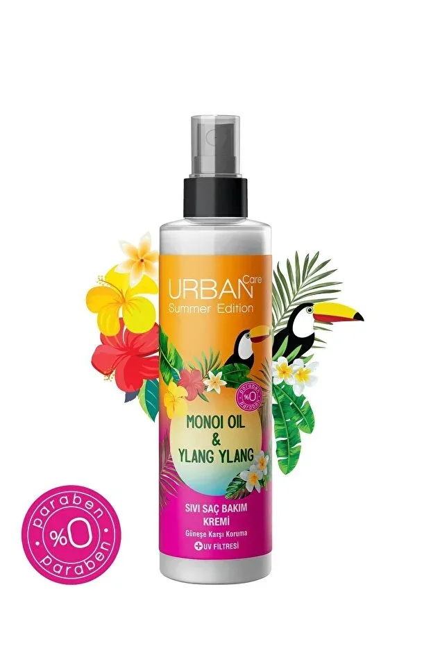 URBAN CARE SIVI SAÇ BAKIM KREMİ - URBAN CARE SUMMER MONOİ YAĞI VE YLANG VEGAN 200ML