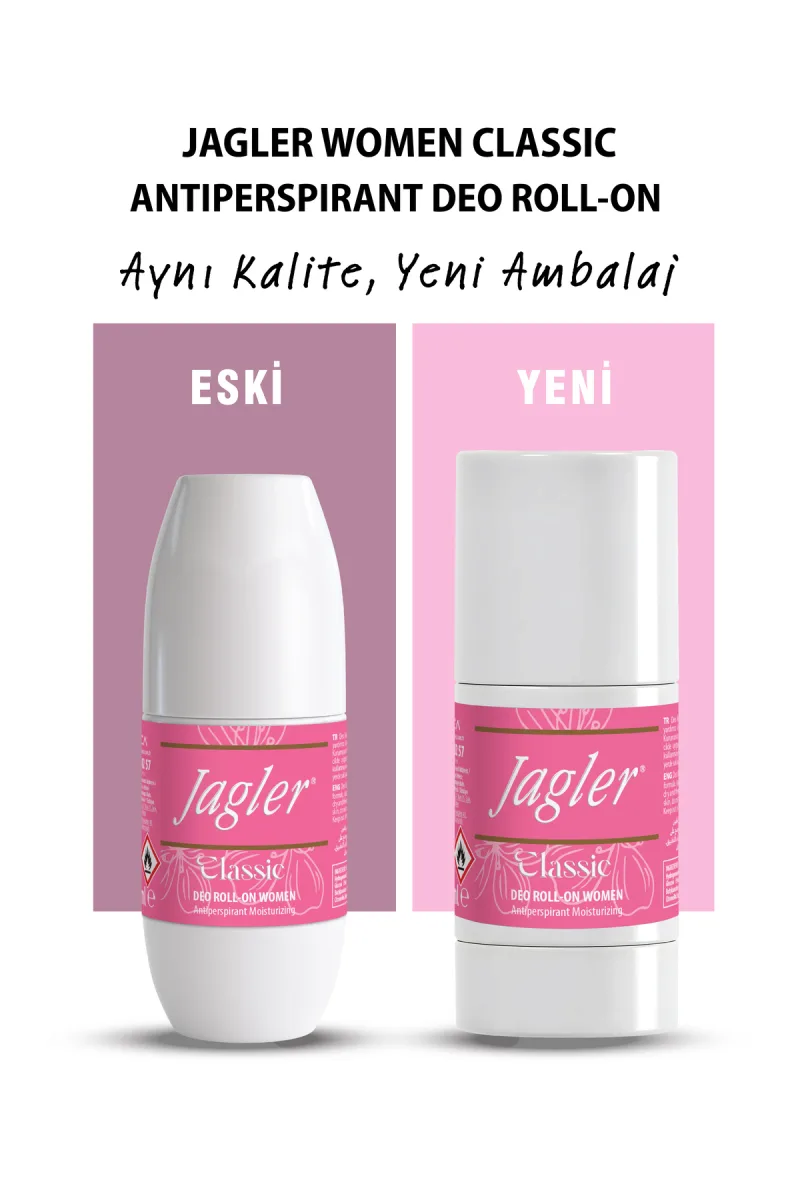 Jagler Deodorant Rool On & Klasik Kadin 50 ml Yeni