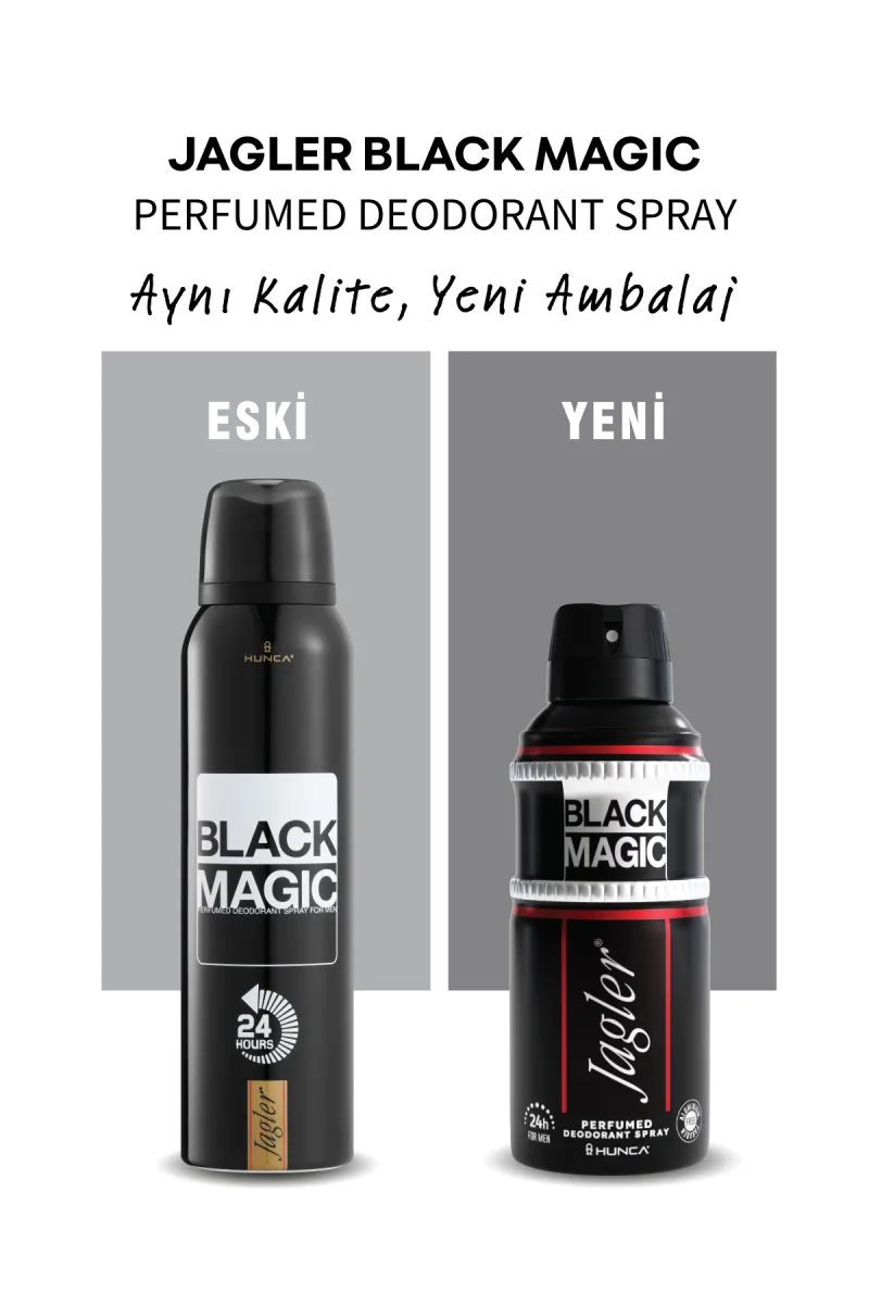 Jagler Deodorant Sprey Black Magic Erkek 150 ml