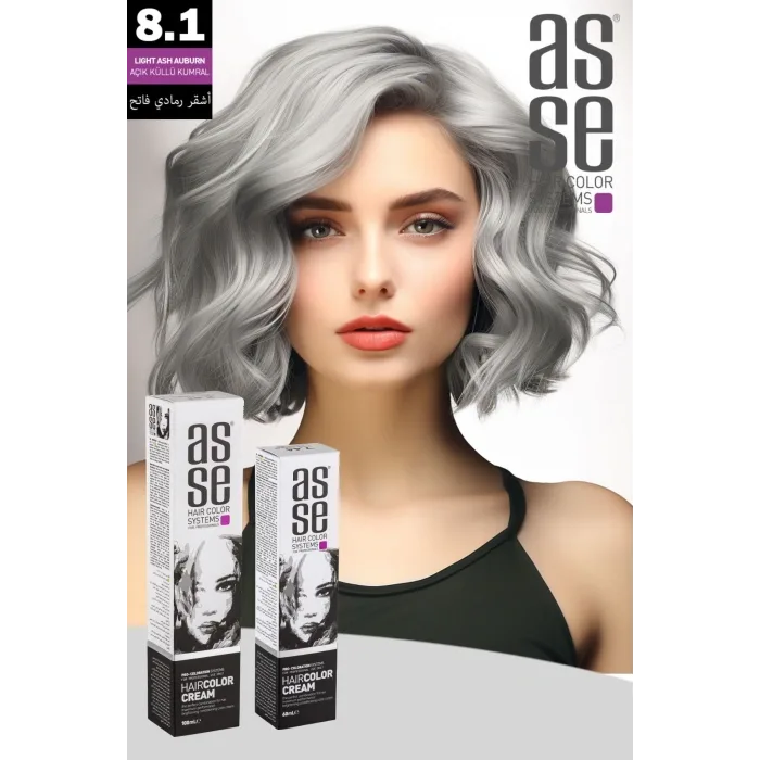 Asse Krem Tüp Boya 60 ml Profesyonel Saç Boyası - 8.1