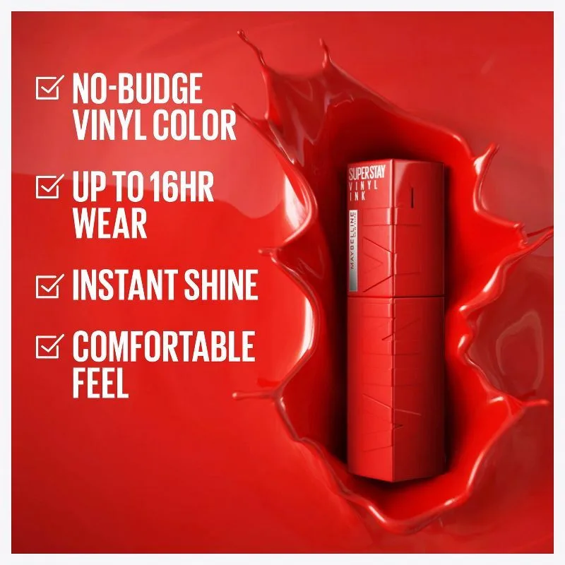 Maybelline Newyork Lip Gloss Ruj & Superstay Vinyl Parlak No: 40 Witty