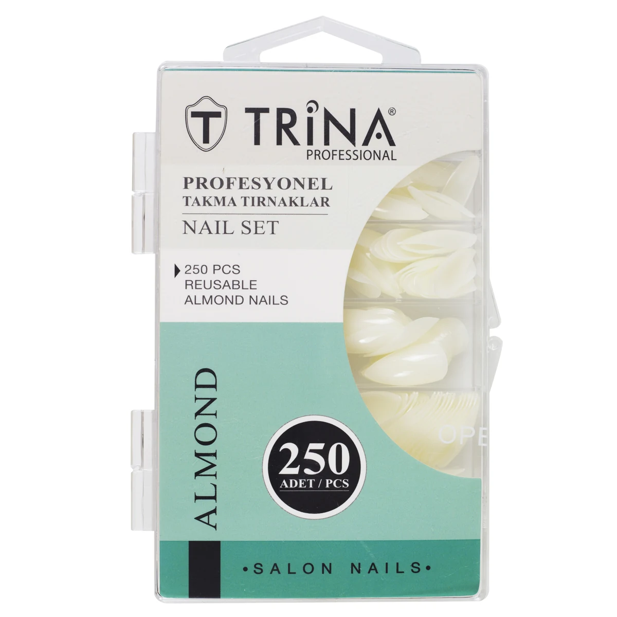Trina 250'li Takma Tırnak Stiletto Modeli - ALMOND resmî ürün görseli