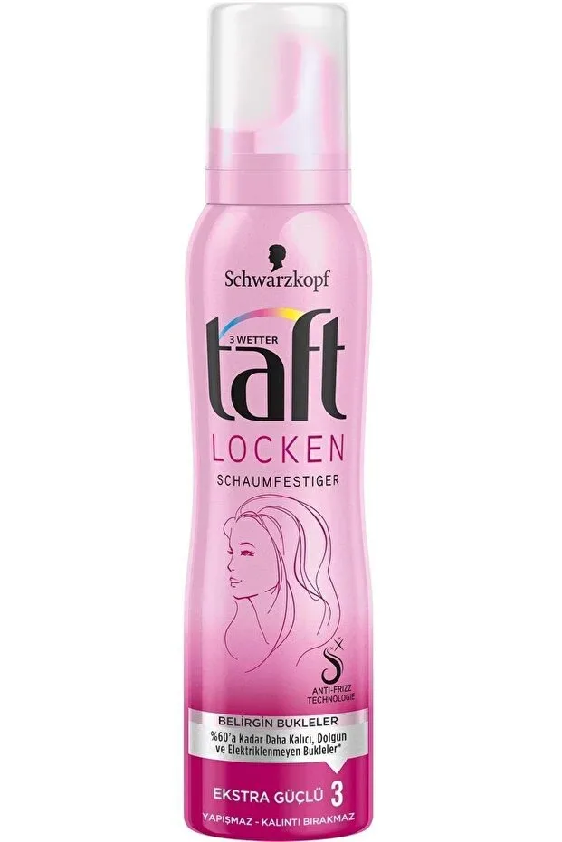 Taft Saç Köpüğü Güçlü Tutuş ve Hacimli Saçlar - Curl Flex Belirgin Bukleler 150ML