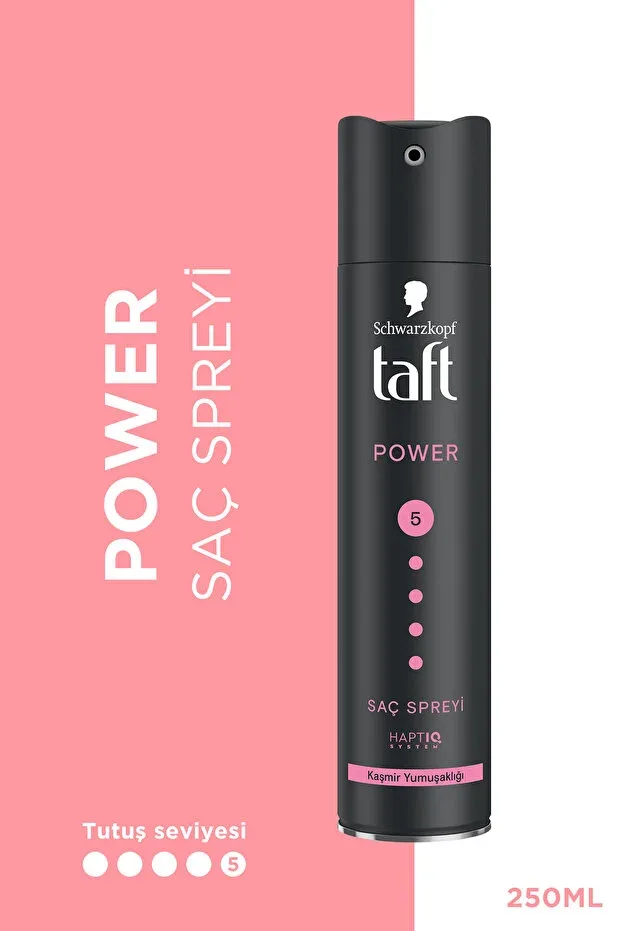 Taft Saç Spreyi 250 ml Kalıcı ve Güçlü Tutuş - CASHMERE 250 ML