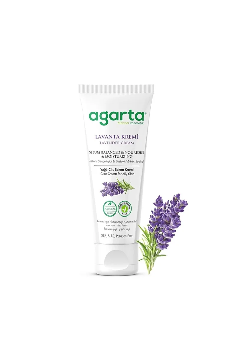 Agarta Gündüz İçin Doğal Yüz Bakım Kremi 75ml - Lavanta
