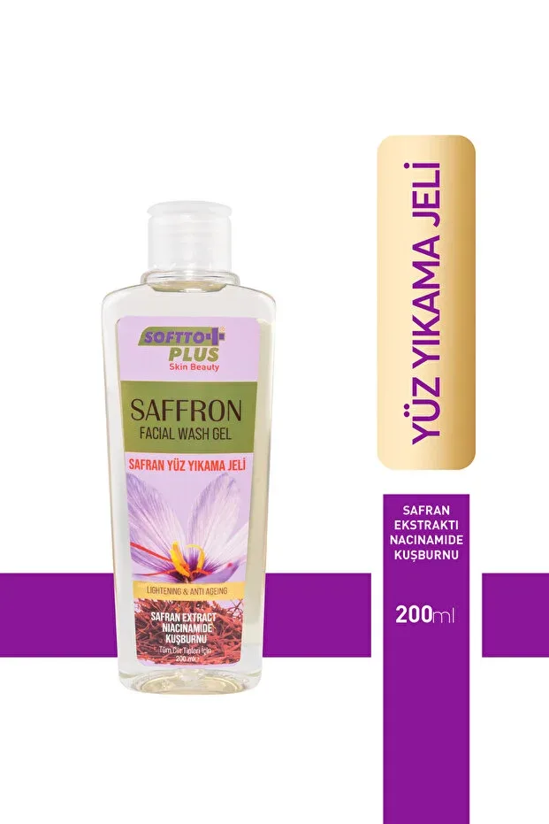 Softto Plus Yüz Yıkama Jeli Cilt Bakımı - SAFRAN
