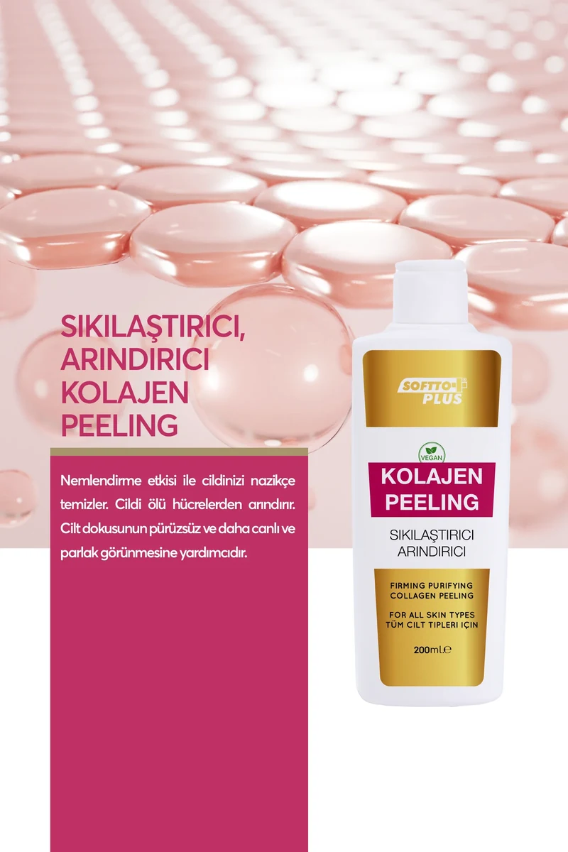 Softto Plus Yüz Bakım Peelıng - Kolajen Özlü Peelıng 200 Ml resmî ürün görseli