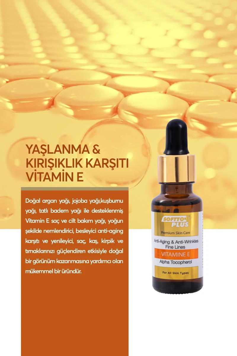 Softto Plus Serum Saç Bakım Besleyici Serum - VİTAMİN E SERUM resmî ürün görseli