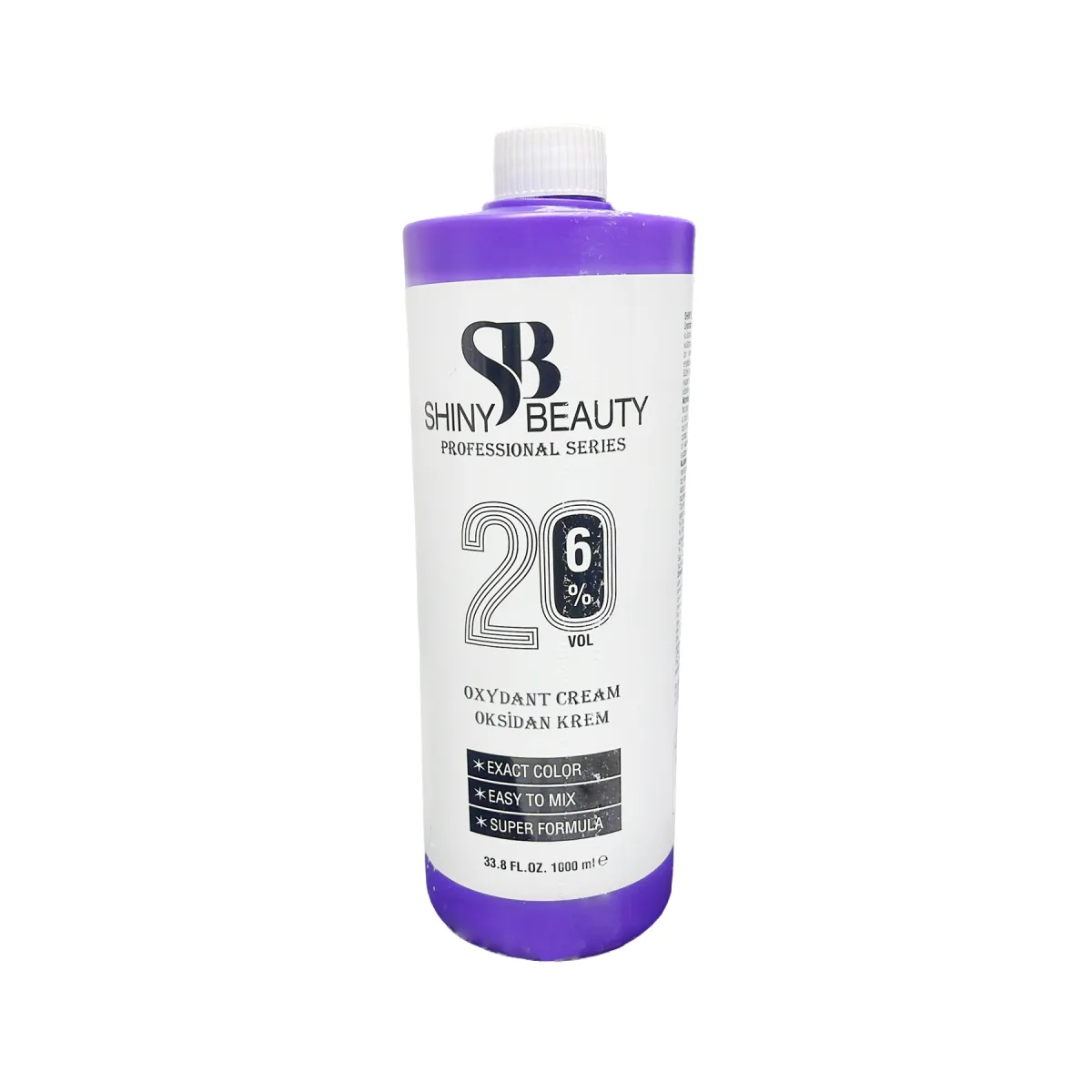 SHINY BEAUTY Oksidan Krem  Saç Boya Aktivatorü - PROFSSINONAL %6 20VOL OXYDANT CREAM 1lt