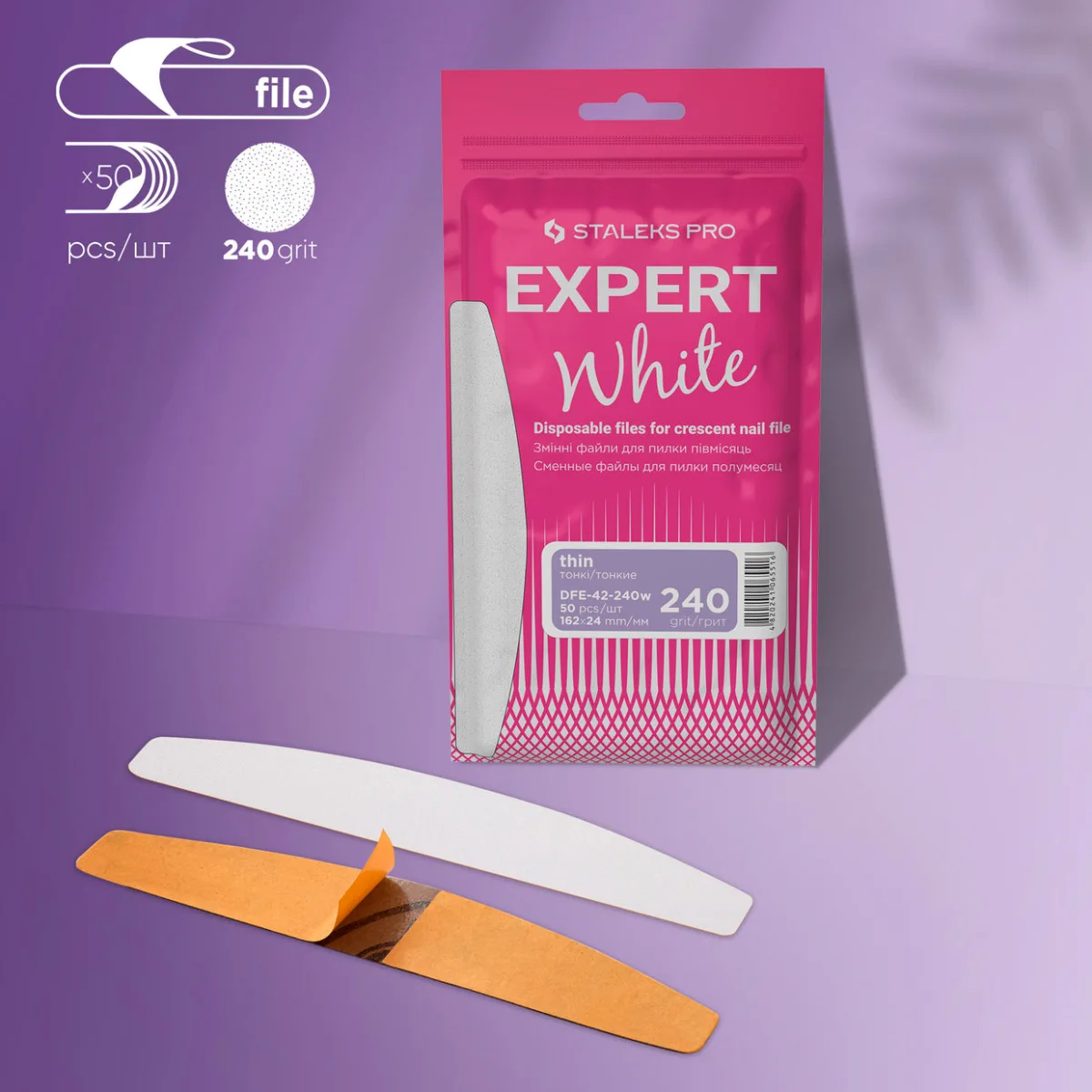Staleks Pro Expert 42 Yedek Törpü Yarım Ay - 240 Grit