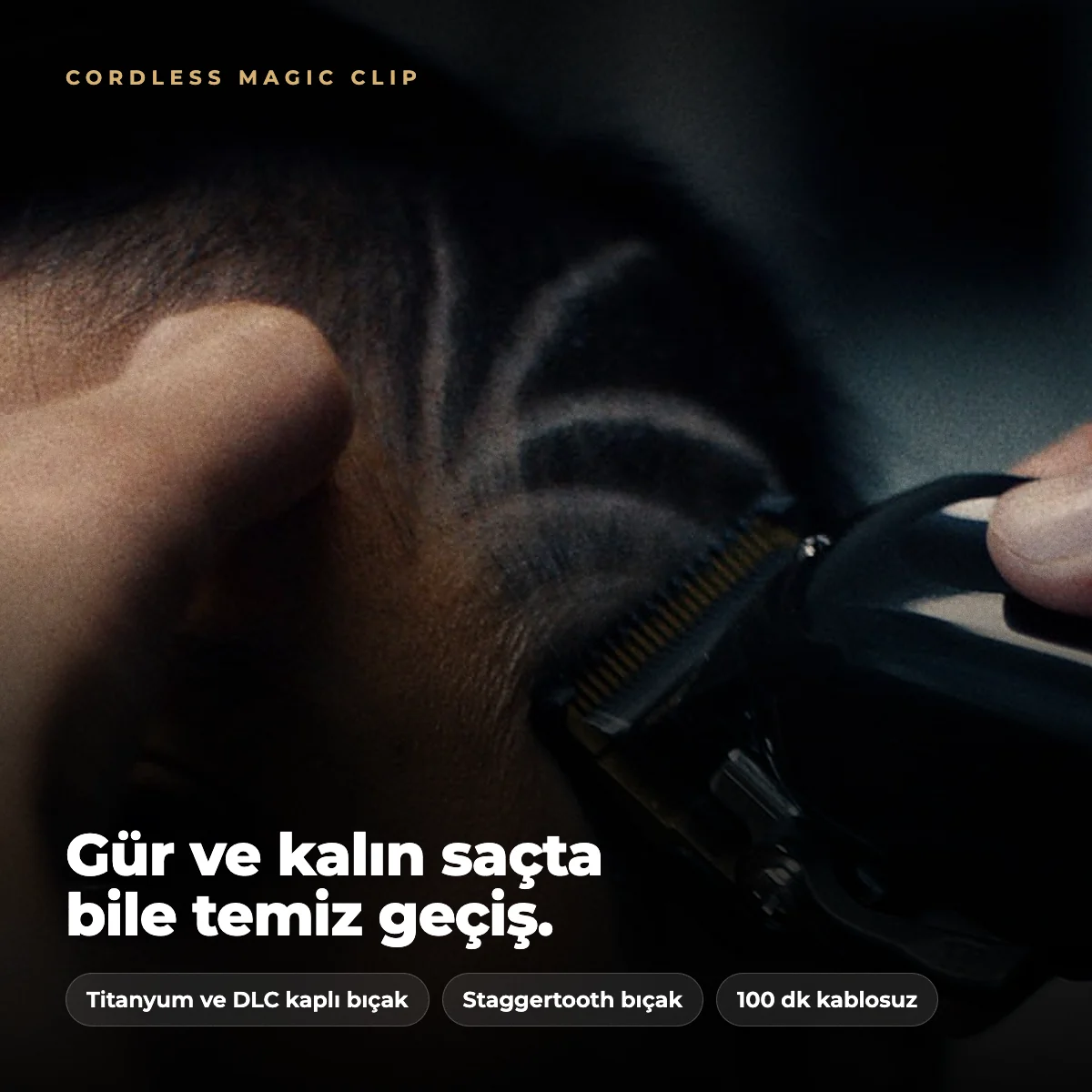 Wahl Cordless Magic Clip ile saç kesimi