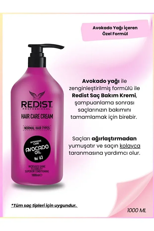 Redist Avokado Yağlı Saç Kremi 1000 Ml