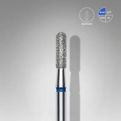 Staleks Pro Expert Elmas Freze - Mavi, Yuvarlak Silindir 2,3/8mm