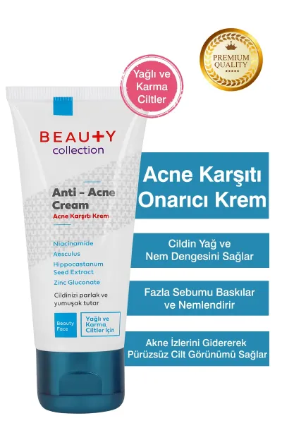 Beauty Collection Yüz Bakım Kremi - Akne Karşıtı Gündüz Kremi