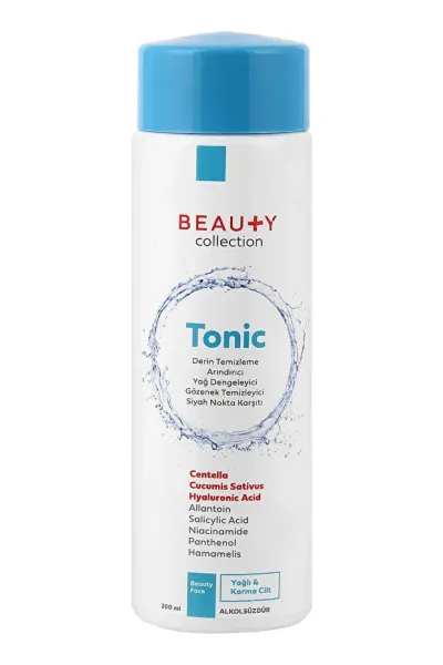 Beauty Collection Yüz Bakım Toniği 200 ml - Yağlı ve Karma Ciltler İçin
