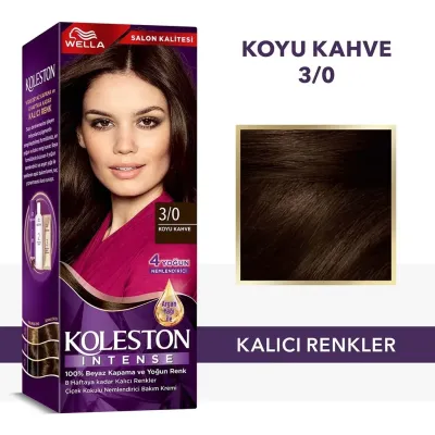 WELLA KOLESTON İNTENSE SAÇ BOYASI - 3/0 Koyu Kahve