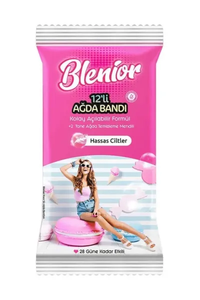Blenior Ağda Bandı Seti 12'li - Hassas Ciltler İçin