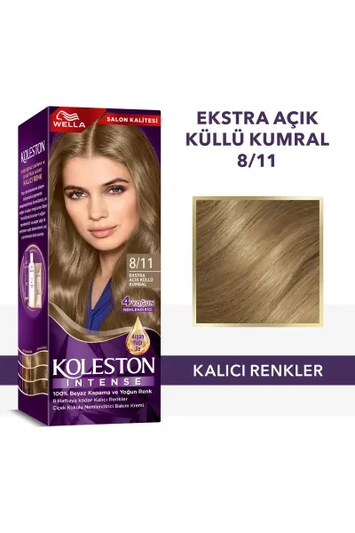 WELLA KOLESTON İNTENSE SAÇ BOYASI - 8/11 EKSTRA AÇIK KÜLLÜ KUMRAL