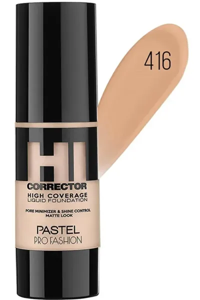 Pastel High Coverage Liquid Foundation - No: 416