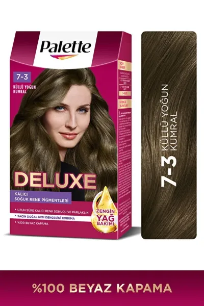 Palette Deluxe Saç Boyası 50 ml - 7-3 Yoğun Küllü Kumral