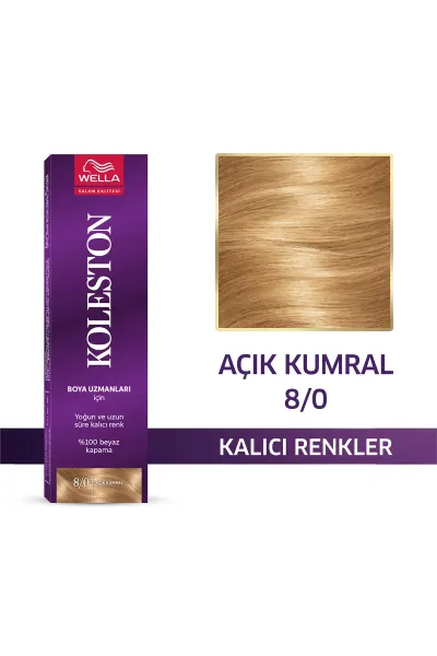 WELLA KOLESTON SİNGLE SAÇ BOYASI - 8/0 Açık Kumral