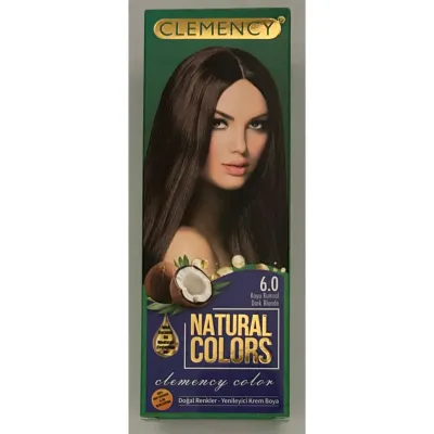 Clemency Natural Colours Saç Boyası Seti - 6.0 Koyu Kumral