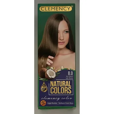 Clemency Natural Colours Saç Boyası Seti - 8.0 Açık Kumral