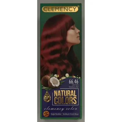 Clemency Natural Colours Saç Boyası Seti - 66.46 Çilek Kızılı
