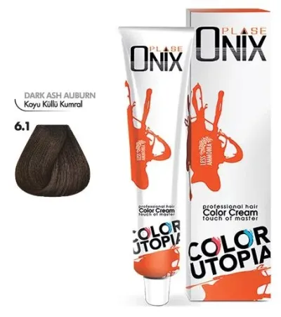 Onix Tüp Saç Boyası 60 ml Profesyonel Krem Boya - 6 Koyu Kumral